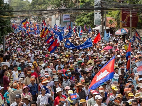 Các cuộc biểu tình hàng ngày từ một tháng qua của CNRP gây nhiều phiền toái cho người dân thủ đô Phhnom Penh.